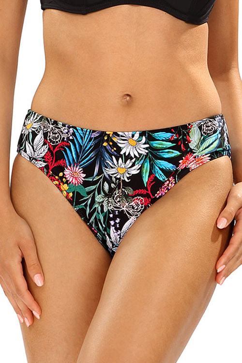 Lorin L2526/3 bikini na fiszbinach z klasycznymi figami czarny/wzór