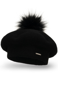 Vivisence 7035 Nakrycie głowy beret, czarny