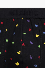 Bokserki Atlantic 3MH-054 3-pack czarny/grafitowy/czarny