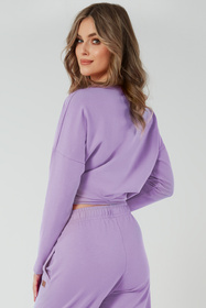Bluza nierozpinana Italian Fashion Madri dł.r. lila