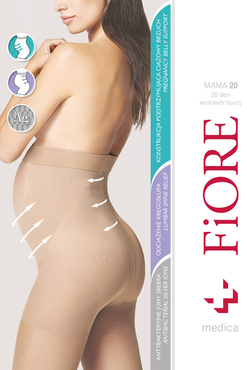 Wyrób pończoszniczy rajstopy Fiore Mama 20 den M5208 light natural 
