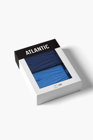 Bokserki Atlantic 2MBX-025 2-pack ciemnoniebieski/niebieski
