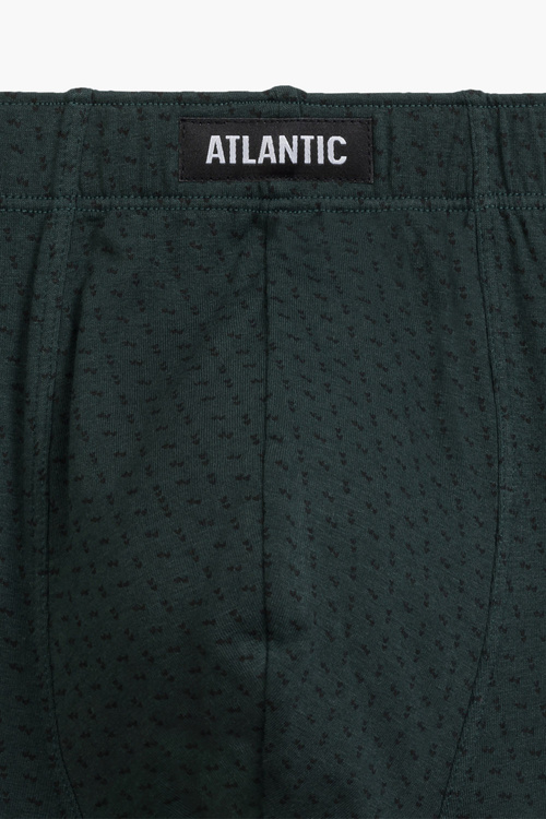 Bokserki Atlantic 3MH-197 3-pak szmaragdowy/czarny/szary