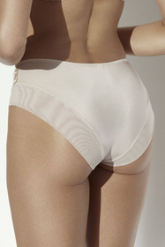 Ava 2293 Flawless figi wysokie z koronką beige