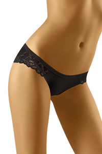 Wol-Bar Soft Fluffy Majtki figi, czarny