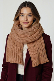 Komplet czapka+szalik Vivisence 70112Kmpl beżowy