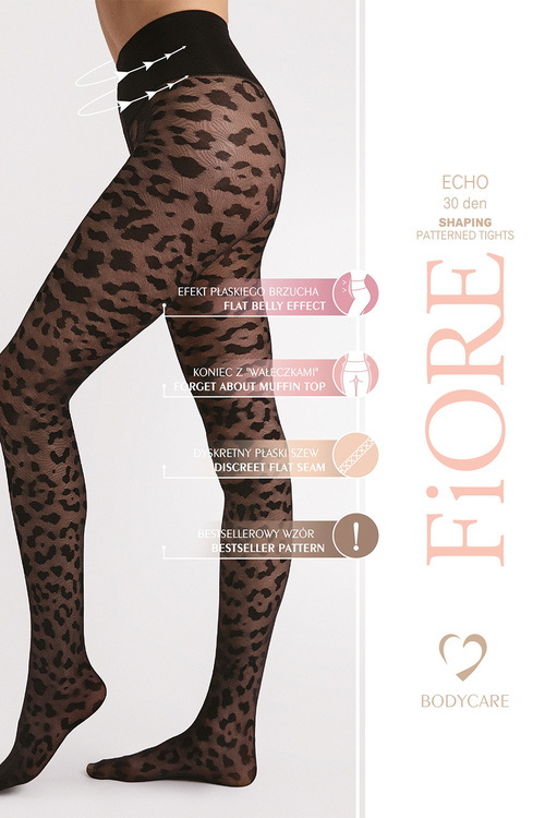 Rajstopy Fiore Echo 30 DEN F5005 black