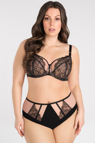 Majtki figi Gorsenia K835 Black to Black czarny 