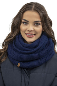 Komplet czapka+komin+rękawiczki Vivisence 7014 Kmpl+R granatowy