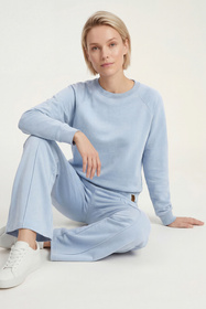 Vivisence 9004 bluza nierozpinana z okrągłym dekoltem błękitny