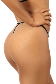 Majtki stringi Axami V-10378 czarno-złoty 