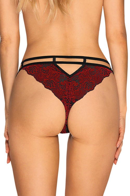 Obsessive Sugestina panties Majtki figi, bordowy
