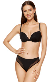 Biustonosz push-up Gorteks Zara/B1 czarny 