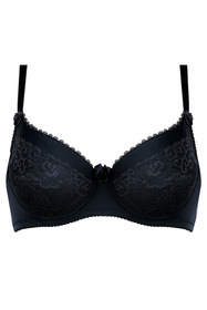 Biustonosz usztywniany Unikat Inga czarny