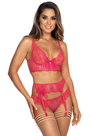 Axami V-9552 Pas do pończoch niski, różowy