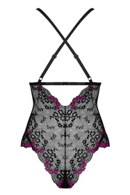 Obsessive Vanessme teddy Body sexy, czarny