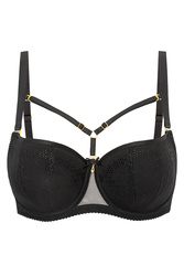 Vena VB 475 biustonosz balkonetka z odpinanymi ramiączkami czarny