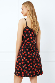 Nocna koszulka Italian Fashion Cherry ws.r. druk/czarny
