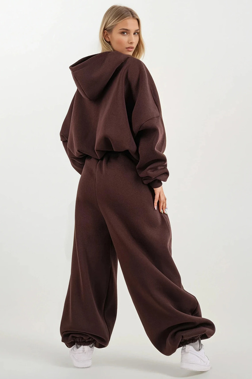 Komplet bluza+spodnie Dkaren DK-K-B27 czekolada