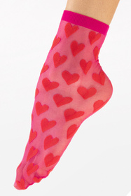 Skarpetki Fiore Beso 20 DEN G1181 red/magenta