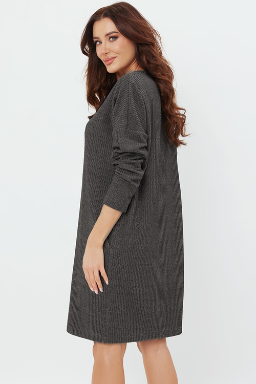 Italian Fashion Avira tunika dł.r. Sukienka homewear, c.melanż