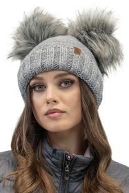 Komplet czapka+komin+rękawiczki Vivisence 70106 Kmpl+R jasnoszary