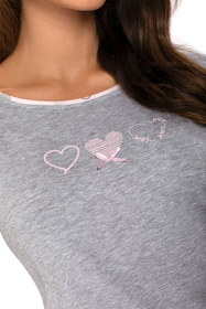 Nocna piżama Vivisence 2032 różowy