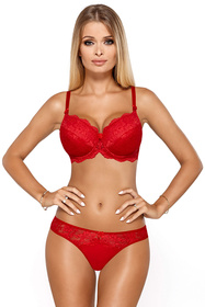 Biustonosz push-up PariPari Katia red