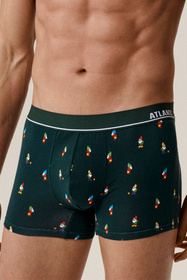 Bokserki Atlantic 2GMH-031 2-pack ciemnozielony/granatowy