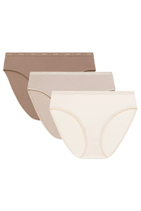 Atlantic 3CLP-010B figi wysokie wąskie boki 3 pack ecru/beżowy/beżowy ciemny