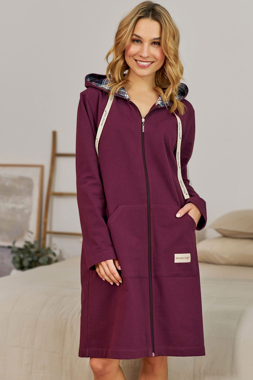 Szlafrok Doctor Nap SMZ.7107 burgundy