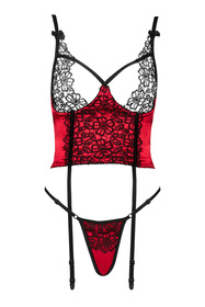 Gorset sexy Beauty Night Olena corset BN6695 red