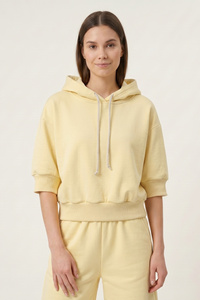 Vivisence 9008 bluza nierozpinana z kapturem bananowy