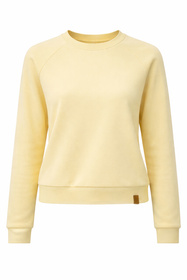 Vivisence 9004 bluza nierozpinana z okrągłym dekoltem bananowy