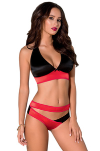 Nocna komplet biustonosz + figi Avanua Harper set red