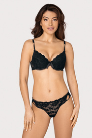 Biustonosz push-up Róża Carmen czarny