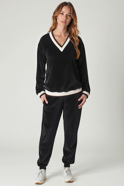 Komplet bluza+spodnie Vivisence 9201kmpl czarny