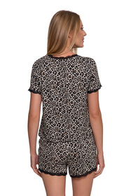 Moraj PDD3200-018 piżama z wiskozy, krótki rękaw patt 1-cętki