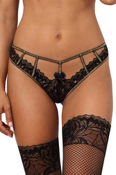 Axami V-10108 Majtki stringi, czarny