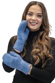Komplet czapka+szalik+rękawiczki Vivisence 7015 Kmpl+R jeans