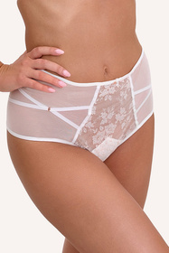 Bella Misteria 73-174 figi z wysokim stanem i paskami w talii ecru