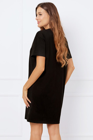 Nocna koszula Italian Fashion Cherry kr.r. czarny