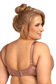 Nessa Ana N502 biustonosz usztywniany, koronkowe wykończenia beż