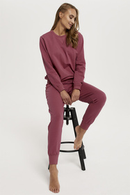 Italian Fashion Panama dł.r. dł.sp. Dres homewear, malina