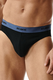 Atlantic 3MP-0944 slipy sportowe 3-pack, czarny/denim/czarny