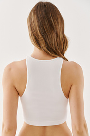 Top Gabriella Halter Rib Code 1203 bianco 