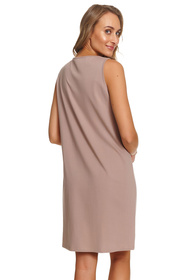 Doctor Nap TCB.7460 koszula nocna z zatrzaskami beige
