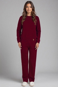 Spodnie dres Vivisence 9102 bordowy