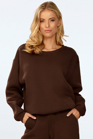 Komplet bluza+spodnie Dkaren Rehema-Kpl czekolada