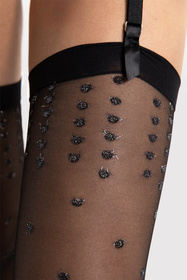  Wyrób pończoszniczy pończochy do pasa Fiore Bruine 15 DEN O4101 black